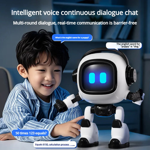 AI Desk Robot - voice recognition talking companion White