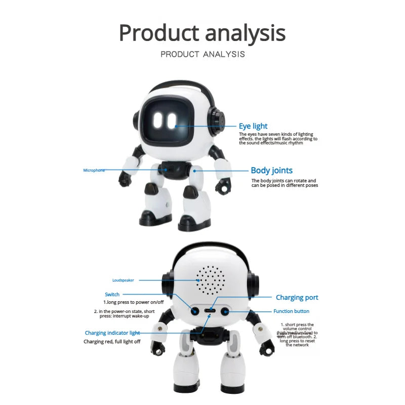 AI Desk Robot - rechargeable AI robot toy