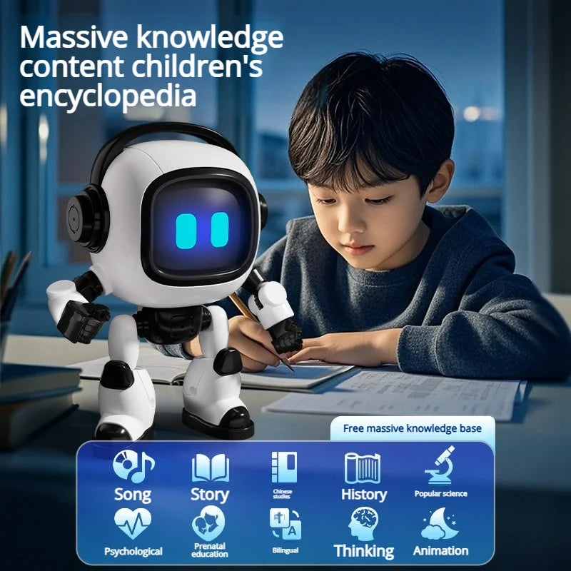 AI Desk Robot - interactive learning games for kids