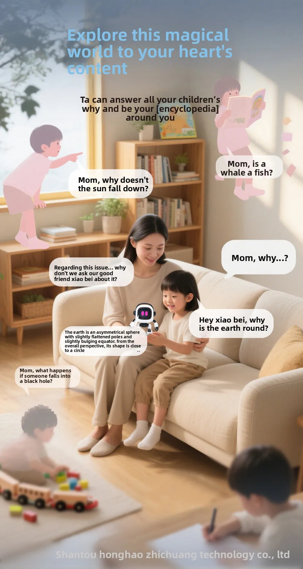 AI Interactive Desk Robot with Voice Recognition Feature Talking Companion, Learning Games, Educational Toy for Kids