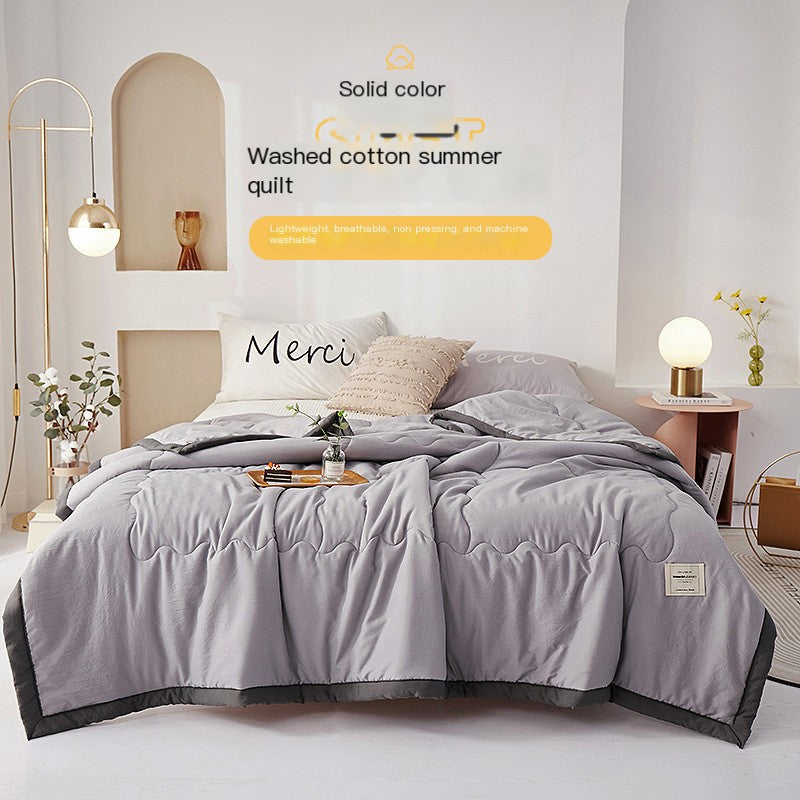 Modern Lightweight Washable Cotton Summer Quilt