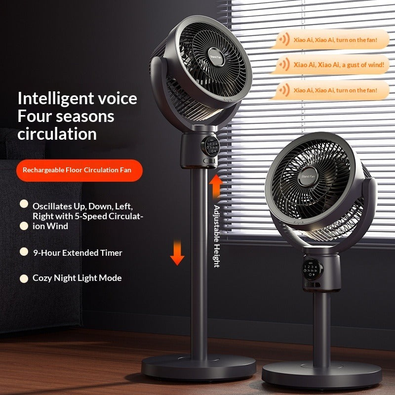 Rechargeable Remote Control Upright Electric Fan
